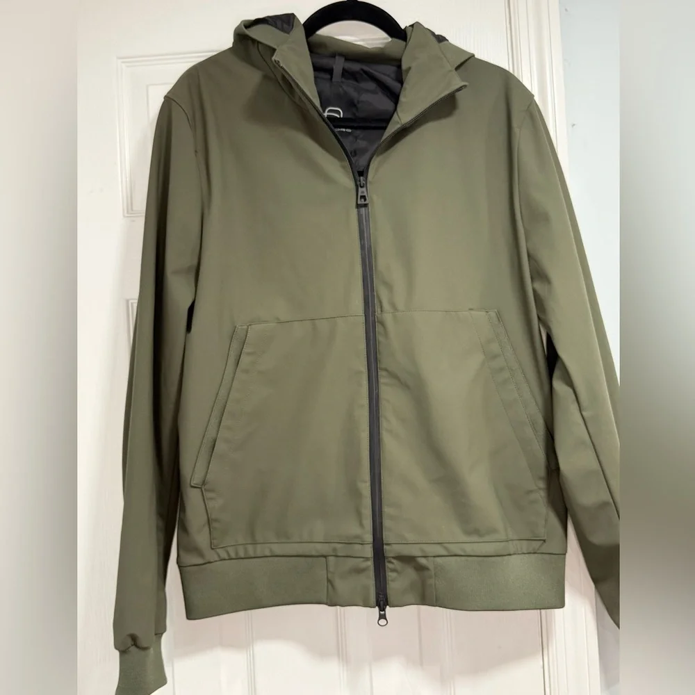 Olive Green Men's Windbreaker Jacket